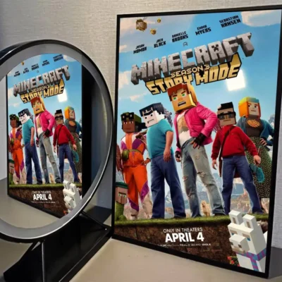 Minecraft Live Action Heroes Wall Art