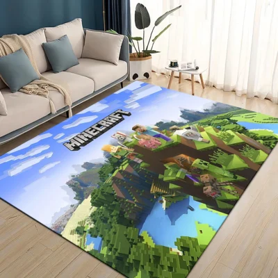 Minecraft Floating Island World Rug