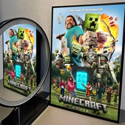 Minecraft Heroes Action Scene Wall Art
