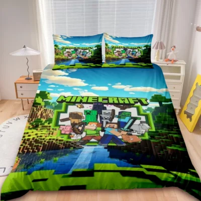 Minecraft Forest Team Adventure Bedding Set