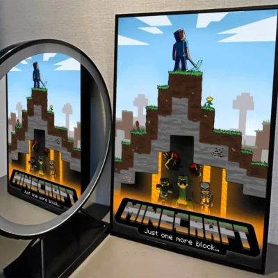 Minecraft Castle Lava Fortress Wall Art