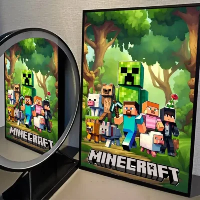 Minecraft Forest Heroes Adventure Wall Art
