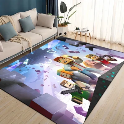 Minecraft Heroes Winter Adventure Rug
