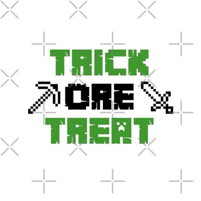 Alternative view of Trick Ore Treat Minecraft Halloween Bag Tote Bag