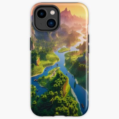 Minecraft Landscape Iphone Case