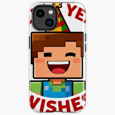 New Year S Wishes Minecraft Iphone Case