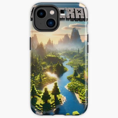 Minecraft Digital Rendering Of A World Iphone Case
