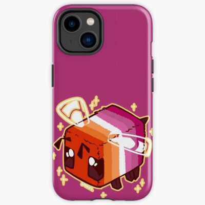 Lesbian Pride Minecraft Bee Iphone Case