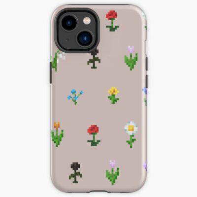 Minecraft Flower Pattern Iphone Case