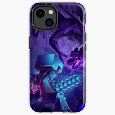 Minecraft Epic Enderdragon Battle Art Iphone Case