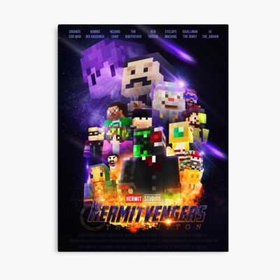 Hermitvengers The Button Hermitcraft Poster