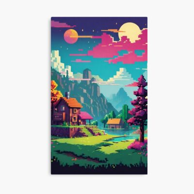 Minecraft Mountain Retreat Poster