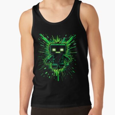Creeper Explosion 2 Minecraft Tank Top