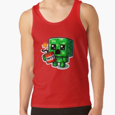 Creeper Tnt Kawaii Minecraft Tank Top