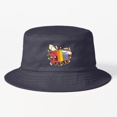 Gay Pride Minecraft Bee Bucket Hat