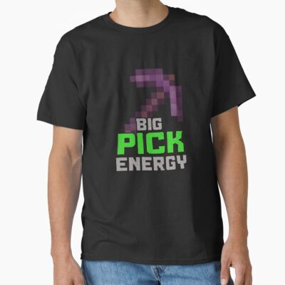 Minecraft Big Pick Energy Design T-shirt