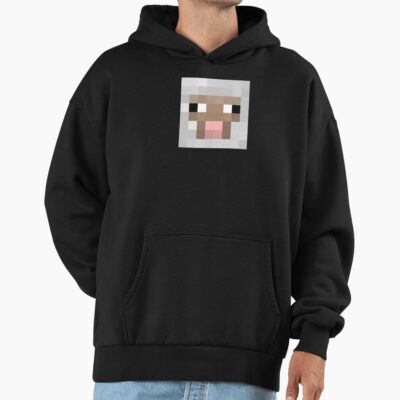Sheep Minecraft Head Pixel Art Design Hoodie