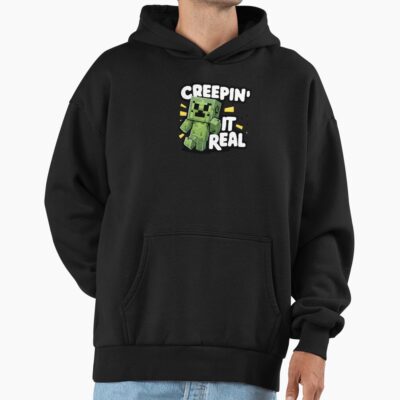 Alternative view of Creeper Minecraft Fan Art Design Hoodie