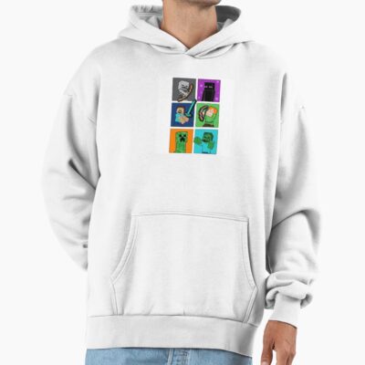 Minecraft Steve Alex Enderman Skeleton Creeper And Zombie Hoodie