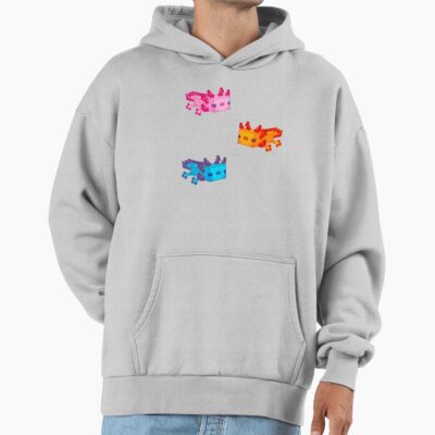 Colorful Minecraft Axolotl Trio Hoodie