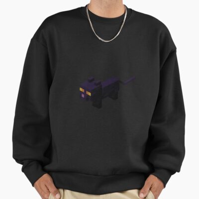 Alternative view of Minecraft Black Kitten Sweatshirt
