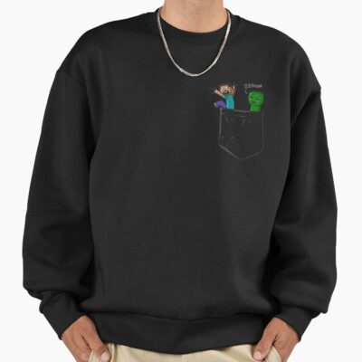 Alternative view of Minecraft Little Pocket Creeper Sweatshirt