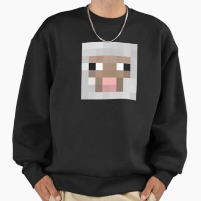 Sheep Minecraft Head Pixel Art Design Sweatshirt