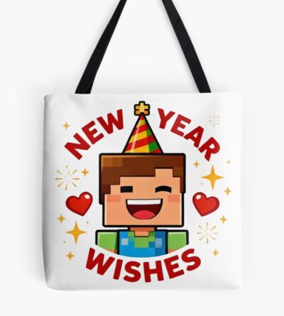 New Year S Wishes Minecraft Tote Bag