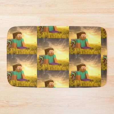 Steve Of Minecraft Bath Mat