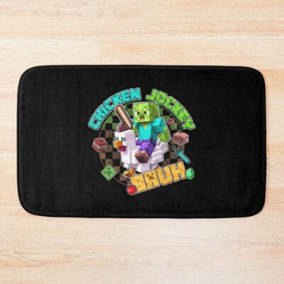Retro Chicken Jockey Bath Mat
