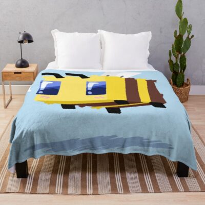 Minecraft Bee Throw Blanket