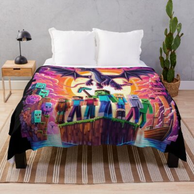 Ender Dragon Throw Blanket