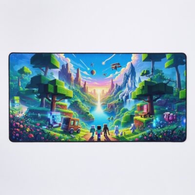 Pixel Quest Retro Arcade Game Journey Design Mouse Pad