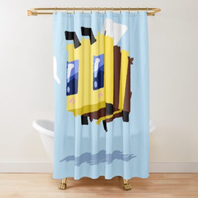 Minecraft Bee Shower Curtain