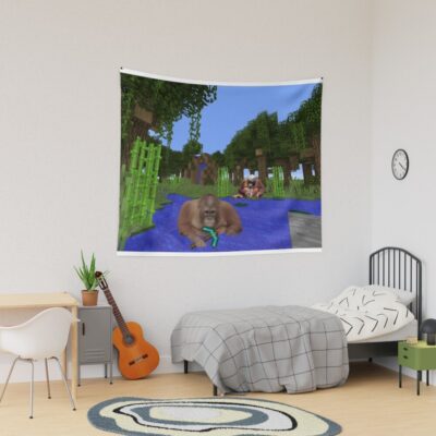 Minecraft Monkey Tapestry