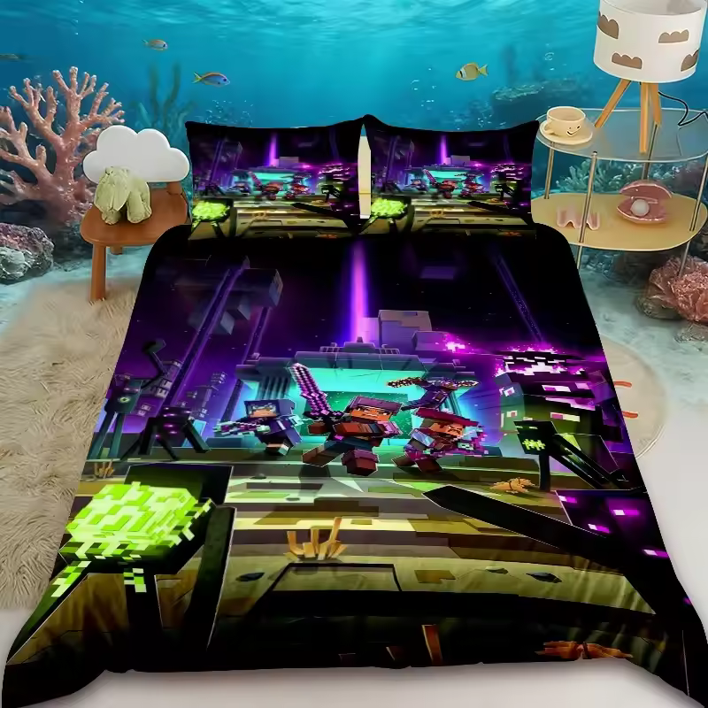 Minecraft Retro Style Bedding Set