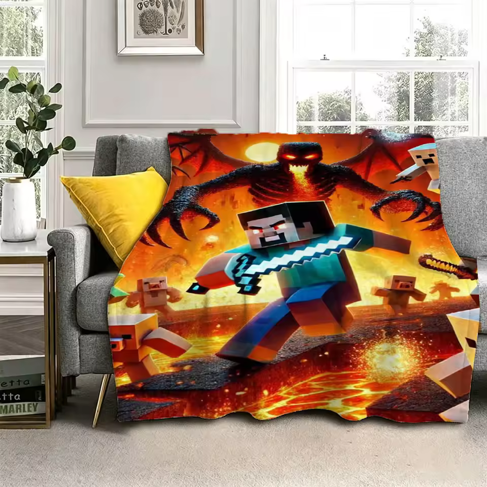 Minecraft Creative Tribute Blanket