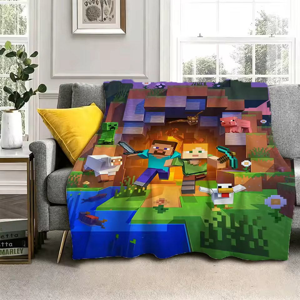 Minecraft Timeless Style Blanket