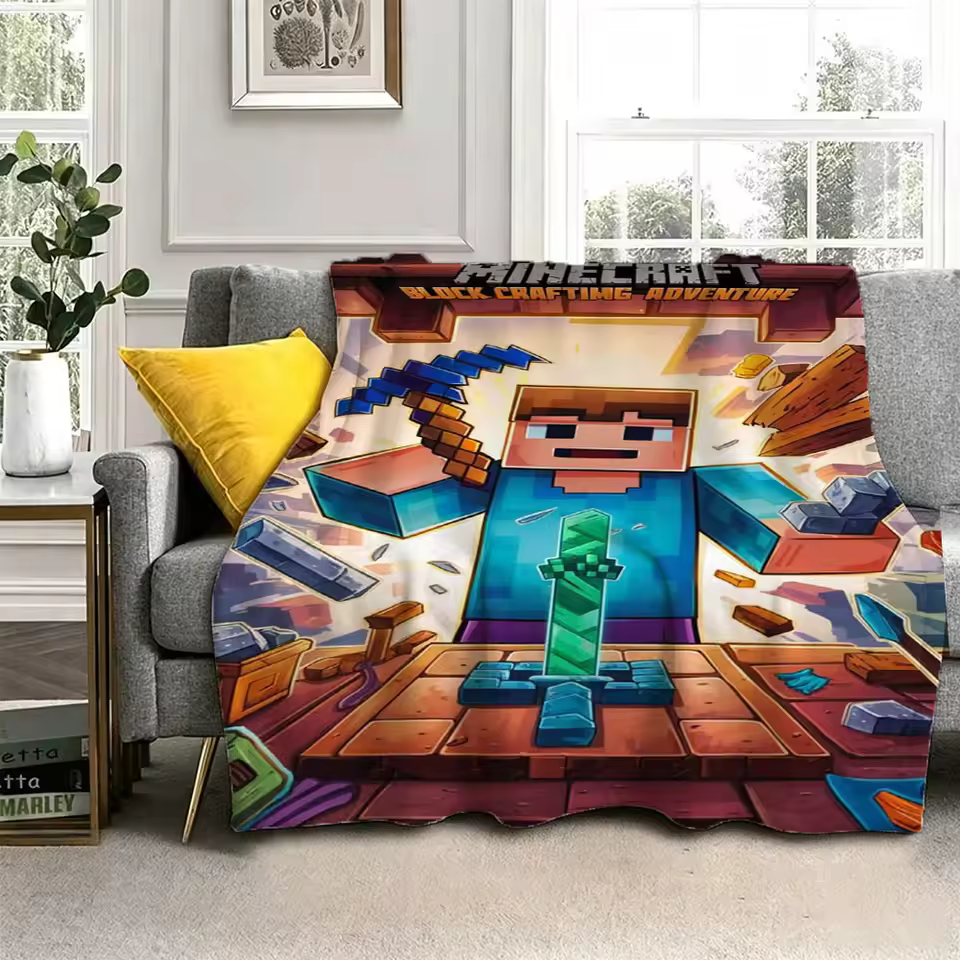 Minecraft Retro Design Blanket