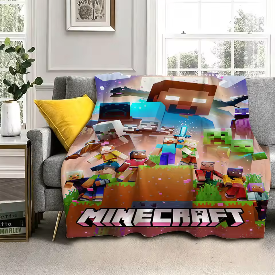 Minecraft Modern Tribute Blanket