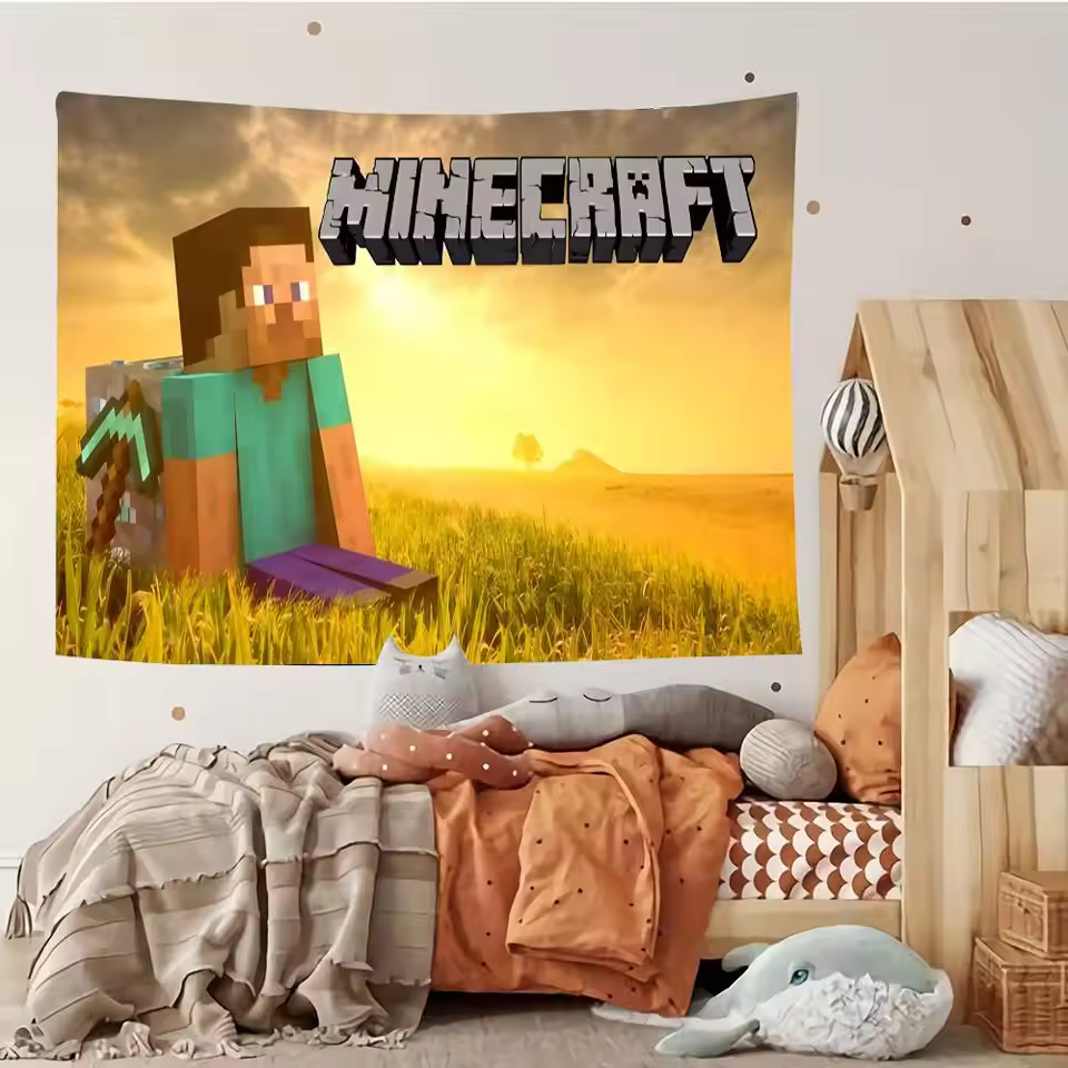 Minecraft Modern Tribute Tapestry