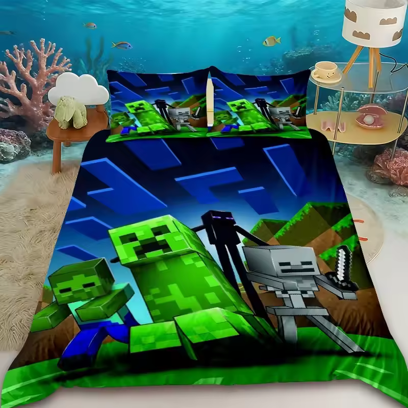 Minecraft Modern Design Bedding Set