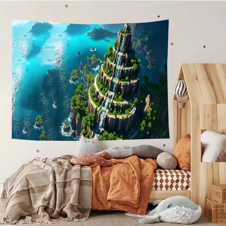 Minecraft Vintage Tribute Tapestry
