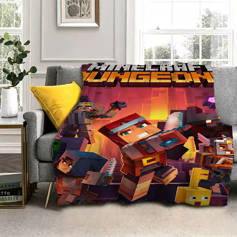 Minecraft Artistic Style Blanket
